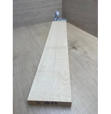 Клён Белый Явор, Волнистый заготовка грифа для электрогитары Смешанный ААА Волна ААА 26.3х130х755 мм-4