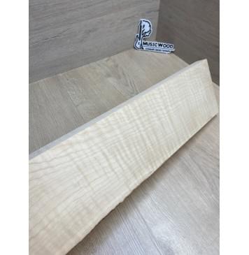 Клён Белый Явор, Волнистый заготовка грифа для электрогитары Смешанный ААА Волна ААА 26.3х130х755 мм-10