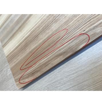 Ясень Белый Оливковый заготовка на топ Смешанный АА 18х190х515 мм - 2 шт. (книжкой) (Уценка-трещины)-2