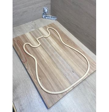 Ясень Белый Оливковый заготовка на топ Смешанный АА 18х190х515 мм - 2 шт. (книжкой) (Уценка-трещины)-3