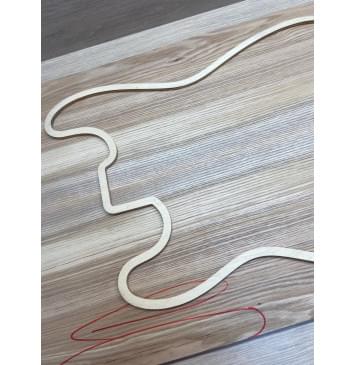 Ясень Белый Оливковый заготовка на топ Смешанный АА 18х190х515 мм - 2 шт. (книжкой) (Уценка-трещины)-4