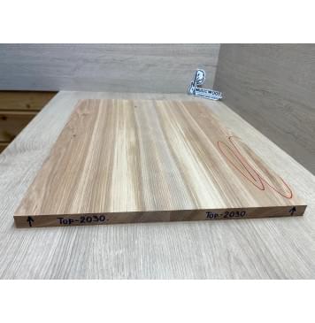 Ясень Белый Оливковый заготовка на топ Смешанный АА 18х190х515 мм - 2 шт. (книжкой) (Уценка-трещины)-5