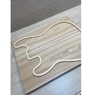 Ясень Дальневосточный заготовка на топ Тангент ААА 19х192х490 мм, 2 шт, книжкой, 615 кг/м3-6