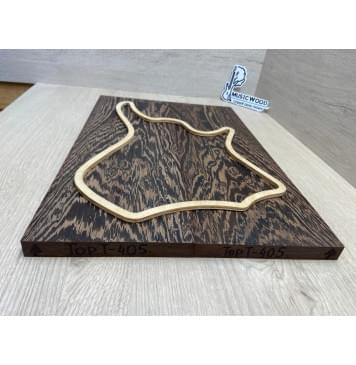 Венге заготовка на топ для Тревел гитары Тангент ААА 17х149х440 мм - 2 шт (книжкой)-1