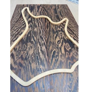 Венге заготовка на топ для Тревел гитары Тангент ААА 17х149х440 мм - 2 шт (книжкой)-3