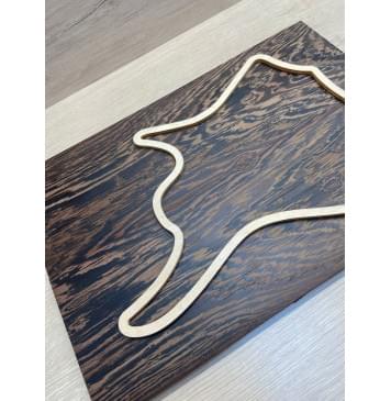 Венге заготовка на топ для Тревел гитары Тангент ААА 17х149х440 мм - 2 шт (книжкой)-4