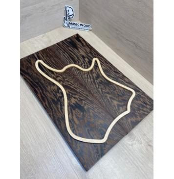 Венге заготовка на топ для Тревел гитары Тангент ААА 17х149х440 мм - 2 шт (книжкой)-7