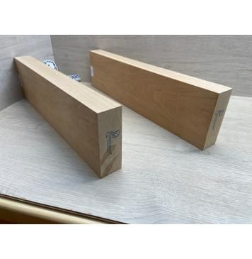 Ольха заготовка корпуса гитары со сквозным грифом Тангент ААА 45,5х130х510-470 мм,2 шт, 473 кг/м3-7