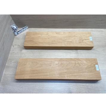 Ольха заготовка корпуса гитары со сквозным грифом Тангент ААА 46х142х545-530 мм (2 шт)-6