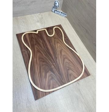 Палисандр Бразильский Сантос заготовка на топ Тангент ААА 6х170х427 мм (2 шт книжкой) АКЦИЯ-3