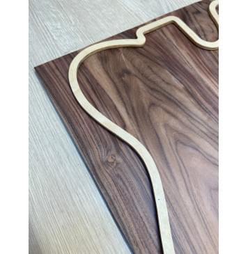 Палисандр Бразильский Сантос заготовка на топ Тангент ААА 6х170х427 мм (2 шт книжкой) АКЦИЯ-4