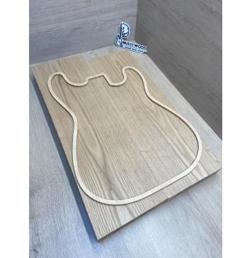 Ясень Дальневосточный Лёгкий заготовка корпуса Тангент ААА 49х170х560-520 мм, 2 шт, 585 кг/м3-1