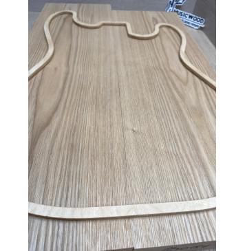 Ясень Дальневосточный Лёгкий заготовка корпуса Тангент ААА 49х170х560-520 мм, 2 шт, 585 кг/м3-2