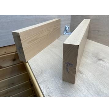 Ясень Дальневосточный Лёгкий заготовка корпуса Тангент ААА 49х170х560-520 мм, 2 шт, 585 кг/м3-4