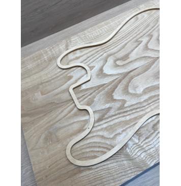 Ясень Дальневосточный Лёгкий заготовка на топ Смешанный АА 20х195х570 мм, 2 шт, 595 кг/м3-12