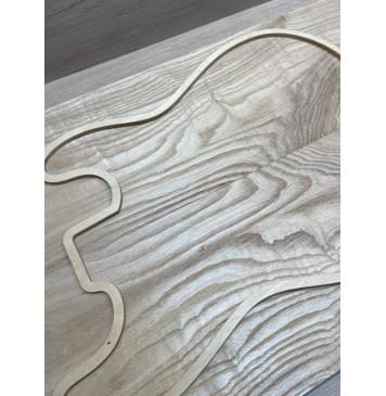 Ясень Дальневосточный заготовка на топ Смешанный А 21х195х565 мм, 2 шт, 613 кг/м3-13