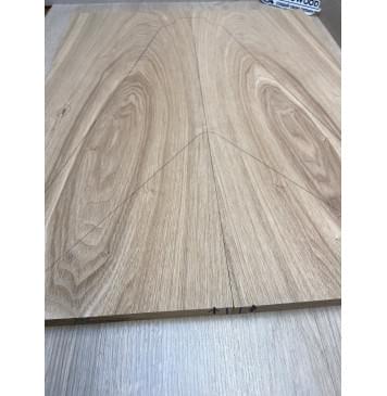 Ясень Дальневосточный Лёгкий заготовка на топ Тангент АА 18х230х580 мм, 2 шт, 546 кг/м3 (Уценка-сучки)-1