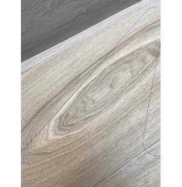 Ясень Дальневосточный Лёгкий заготовка на топ Тангент АА 18х230х580 мм, 2 шт, 546 кг/м3 (Уценка-сучки)-11