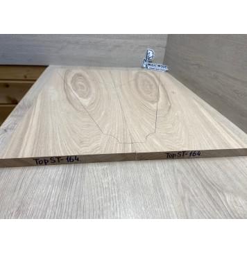 Ясень Дальневосточный Лёгкий заготовка на топ Тангент АА 18х230х580 мм, 2 шт, 546 кг/м3 (Уценка-сучки)-3