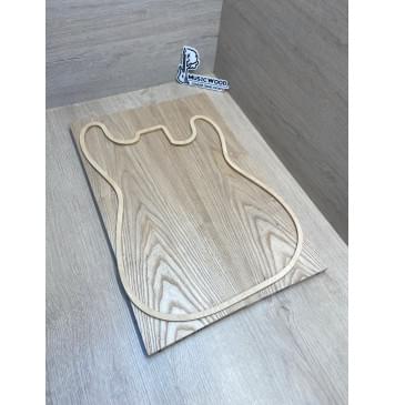 Ясень Дальневосточный Лёгкий заготовка на топ Тангент АА 19.5х166х500 мм,  2 шт, 582 кг/м3 (Уценка-скол на обратной стороне)-2