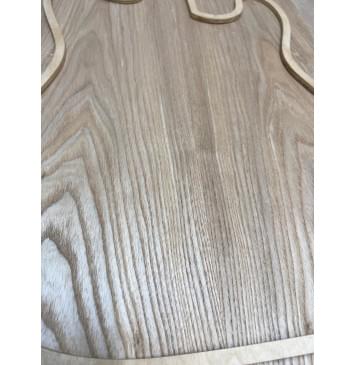 Ясень Дальневосточный Лёгкий заготовка на топ Тангент АА 19.5х166х500 мм,  2 шт, 582 кг/м3 (Уценка-скол на обратной стороне)-3