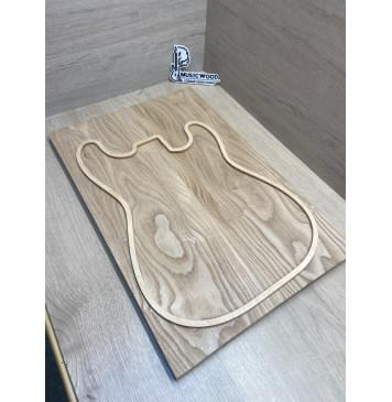 Ясень Дальневосточный заготовка на топ Тангент АА 20.5х185х555 мм, 2 шт, 626 кг/м3-2