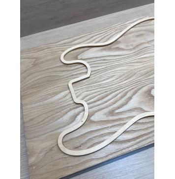 Ясень Дальневосточный заготовка на топ Тангент АА 20.5х185х555 мм, 2 шт, 626 кг/м3-1