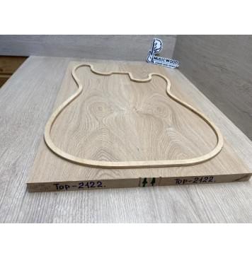 Ясень Дальневосточный Лёгкий заготовка на топ Тангент А 19.5х170х525 мм, 2 шт, 528 кг/м3-3