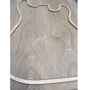 Ясень Дальневосточный Лёгкий заготовка на топ Тангент А 19.5х170х525 мм, 2 шт, 528 кг/м3-8