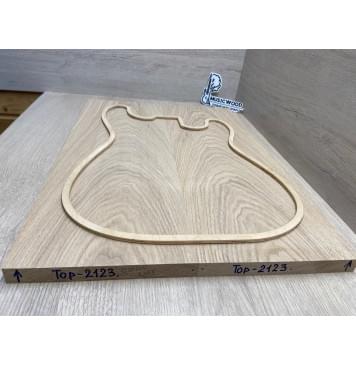 Ясень Дальневосточный Лёгкий заготовка на топ Тангент ААААА 21х194х545 мм, 2 шт, 589 кг/м3-2