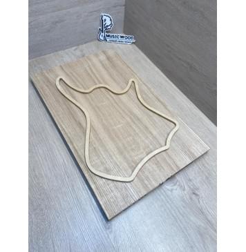 Ясень Дальневосточный заготовка на топ для Тревел гитары Радиал АА 21.5х145х460 мм, 2 шт, 602 кг/м3-2