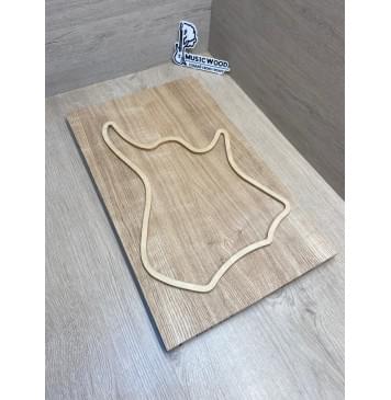 Ясень Дальневосточный Легкий заготовка на топ для Тревел гитары Радиал А 21.5х144х475 мм, 2 шт, 587 кг/м3-3