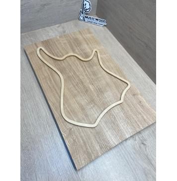 Ясень Дальневосточный Легкий заготовка на топ для Тревел гитары Радиал А 21.5х144х475 мм, 2 шт, 587 кг/м3-8