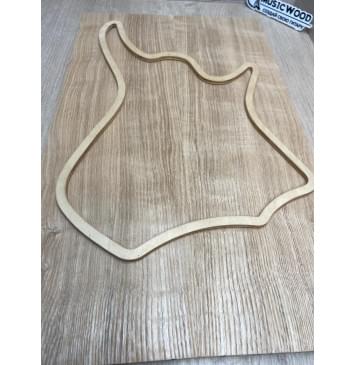 Ясень Дальневосточный Легкий заготовка на топ для Тревел гитары Радиал А 21.5х144х475 мм, 2 шт, 587 кг/м3-6