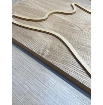 Ясень Дальневосточный Легкий заготовка на топ для Тревел гитары Смешанный АА 21.5х143х495 мм, 2 шт, 563 кг/м3-6