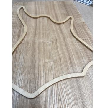 Ясень Дальневосточный Легкий заготовка на топ для Тревел гитары Радиал АА 21.5х145х470 мм, 2 шт, 593 кг/м3-2