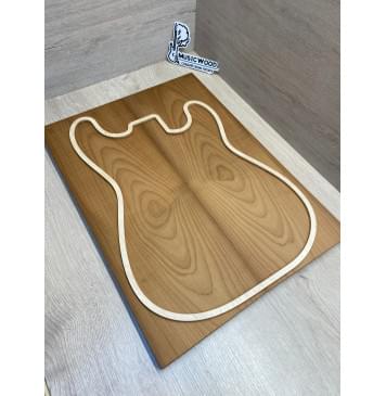 Клён Печёный 180 гр заготовка на топ Тангент ААА 20х185х500 мм - 2 шт.(книжкой)-7