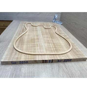 Ясень Дальневосточный Волнистый заготовка на топ Радиал АА Волна А 18х195х545 мм, 644 кг/м3, (2 шт. книжкой)-3