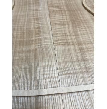 Ясень Дальневосточный Волнистый заготовка на топ Радиал АА Волна А 18х195х545 мм, 644 кг/м3, (2 шт. книжкой)-2