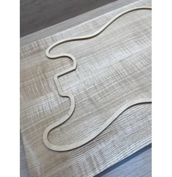 Ясень Дальневосточный Волнистый заготовка на топ Радиал АА Волна А 18х195х545 мм, 644 кг/м3, (2 шт. книжкой)-6