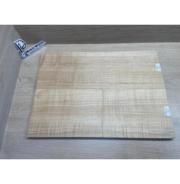 Ясень Дальневосточный Волнистый заготовка на топ Радиал АА Волна А 18х195х545 мм, 644 кг/м3, (2 шт. книжкой)-9