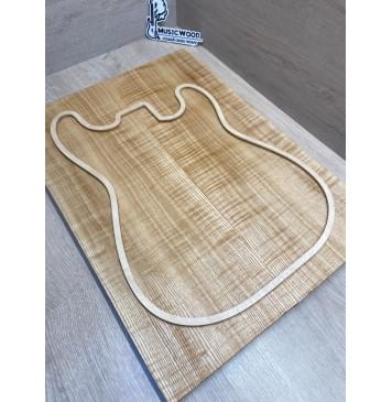 Ясень Дальневосточный Волнистый заготовка на топ Радиал АА Волна А 18х195х545 мм, 644 кг/м3, (2 шт. книжкой)-15