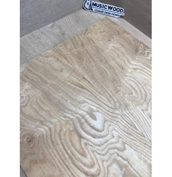 Ясень Дальневосточный Волнистый заготовка на топ Тангент ААА 19х195х560 мм, 607 кг/м3, (2 шт. книжкой)-8