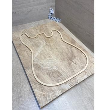 Ясень Дальневосточный Волнистый заготовка на топ Тангент ААА 19х195х560 мм, 607 кг/м3, (2 шт. книжкой)-5