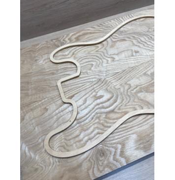 Ясень Дальневосточный Волнистый заготовка на топ Тангент ААА 19х195х560 мм, 607 кг/м3, (2 шт. книжкой)-7