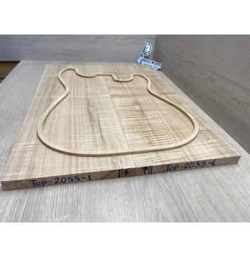 Ясень Дальневосточный Волнистый заготовка на топ Радиал АА Волна ААА 18х195х555 мм, 644 кг/м3, (2 шт. книжкой)-3