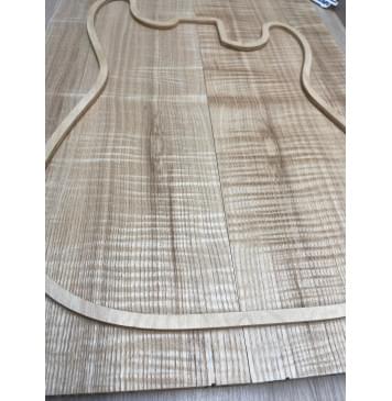 Ясень Дальневосточный Волнистый заготовка на топ Радиал АА Волна ААА 18х195х555 мм, 644 кг/м3, (2 шт. книжкой)-6