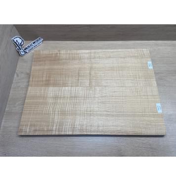 Ясень Дальневосточный Волнистый заготовка на топ Радиал АА Волна ААА 18х195х555 мм, 644 кг/м3, (2 шт. книжкой)-8