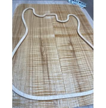 Ясень Дальневосточный Волнистый заготовка на топ Радиал АА Волна ААА 18х195х555 мм, 644 кг/м3, (2 шт. книжкой)-13