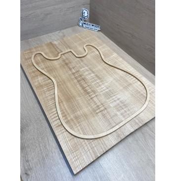 Ясень Дальневосточный Волнистый заготовка на топ Радиал АА Волна АА 18х195х550 мм, 663 кг/м3, (2 шт, книжкой)-6